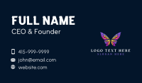 Butterfly Stained Glass Wing Business Card Design