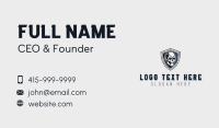 Military Skull Shield Business Card