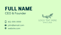 Simple Crocodile Line Art Business Card Design