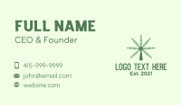 Cannabis Leaf Radar Business Card