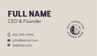 Cowgirl Moon Hat Business Card