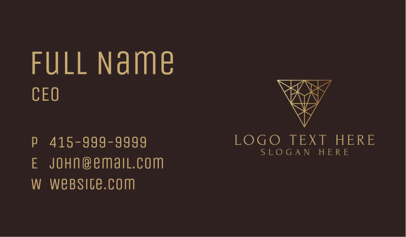 Extravagant Business Card example 4