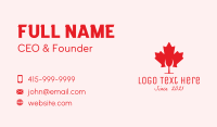 Montreal Business Card example 2