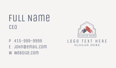 Real Estate Roofing  Business Card