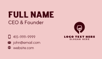 Wine Location Pin Business Card