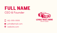 Red Sports Car Business Card