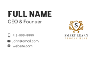 High End Ornament Crest Business Card Design