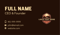 Outdoor Hiking Sunset Business Card