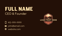Outdoor Hiking Sunset Business Card
