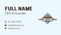 Mechanical Construction Bulldozer Business Card
