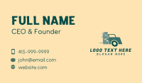 Delivery Truck Logistics Business Card