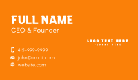 Generic Minimalist Enterprise Business Card