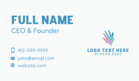 Colorful Hand Charity Business Card