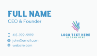 Colorful Hand Charity Business Card