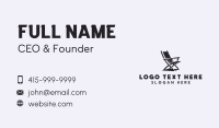 Folding Chair Furniture Business Card