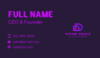 Professional Letter D  Business Card Image Preview