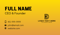 Cryptocurrency Letter BD Business Card