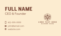 Classic Wood Carpenter Tools Business Card