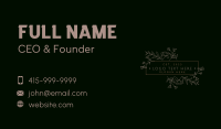 Floral Organic Stylist Business Card