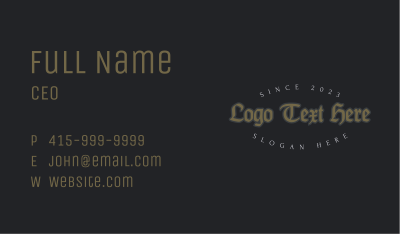 Classic Gothic Business Business Card