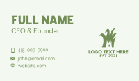 Green House Lawn Care  Business Card Design