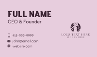 Flower Moon Woman  Business Card