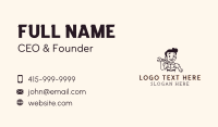 Wrench Man Mechanic Business Card