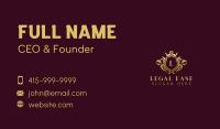 Premium Crown Shield Business Card