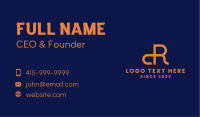 C & R Company Monogram  Business Card