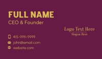 Quality Business Card example 2