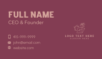 Floral Garden Watering Can Business Card