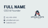 Cowboy Scarf Letter A Business Card Image Preview