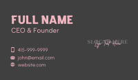 Signature Overlap Wordmark Business Card