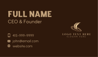 Feather Plume Quill Business Card