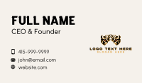 Tiger Zoo Wildlife Business Card