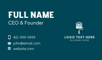 White Home Paint Roller Business Card