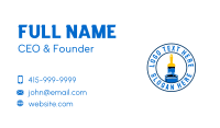 Blue Painting Brush Business Card