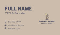 Angry Bear Mascot Business Card