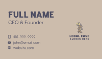 Angry Bear Mascot Business Card