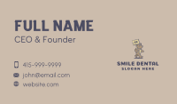 Angry Bear Mascot Business Card