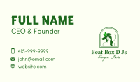 Green Nature Woman Business Card