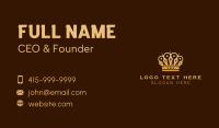 Luxury Royal Crown  Business Card Design