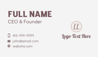 Strategist Business Card example 3