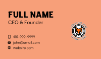 Serious Fox Face Business Card Design