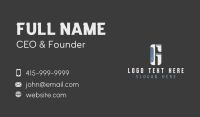 Technology Software Letter G Business Card