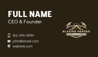 Hammer Roofing Carpentry Business Card Image Preview