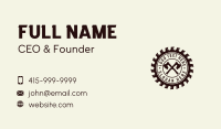 Lumberjack Axe Carpentry Business Card Design