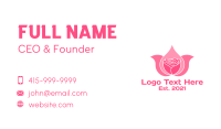 Pink Rose Wellness  Business Card Design