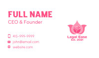 Pink Rose Wellness  Business Card