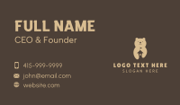Brown Bear Daycare Business Card Design